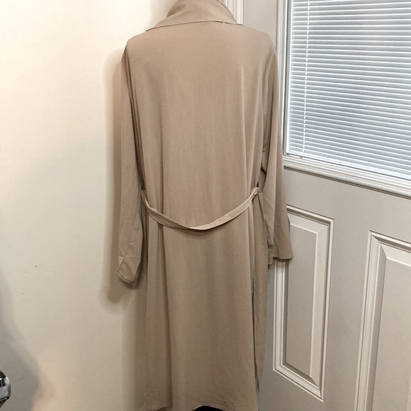 Khaki gauze jacket and belted cardigan - Picture 3 of 4
